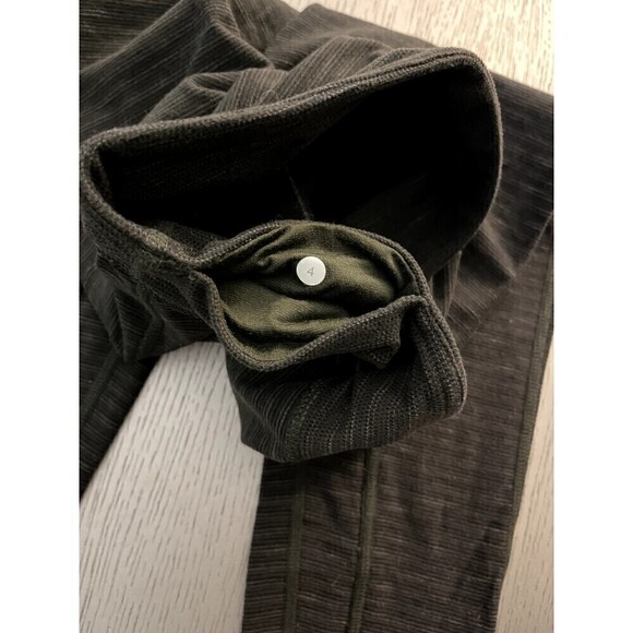Lululemon Women's Leggings Dark Green Size 4 Yoga Workout Inseam 29" Used - Picture 5 of 8